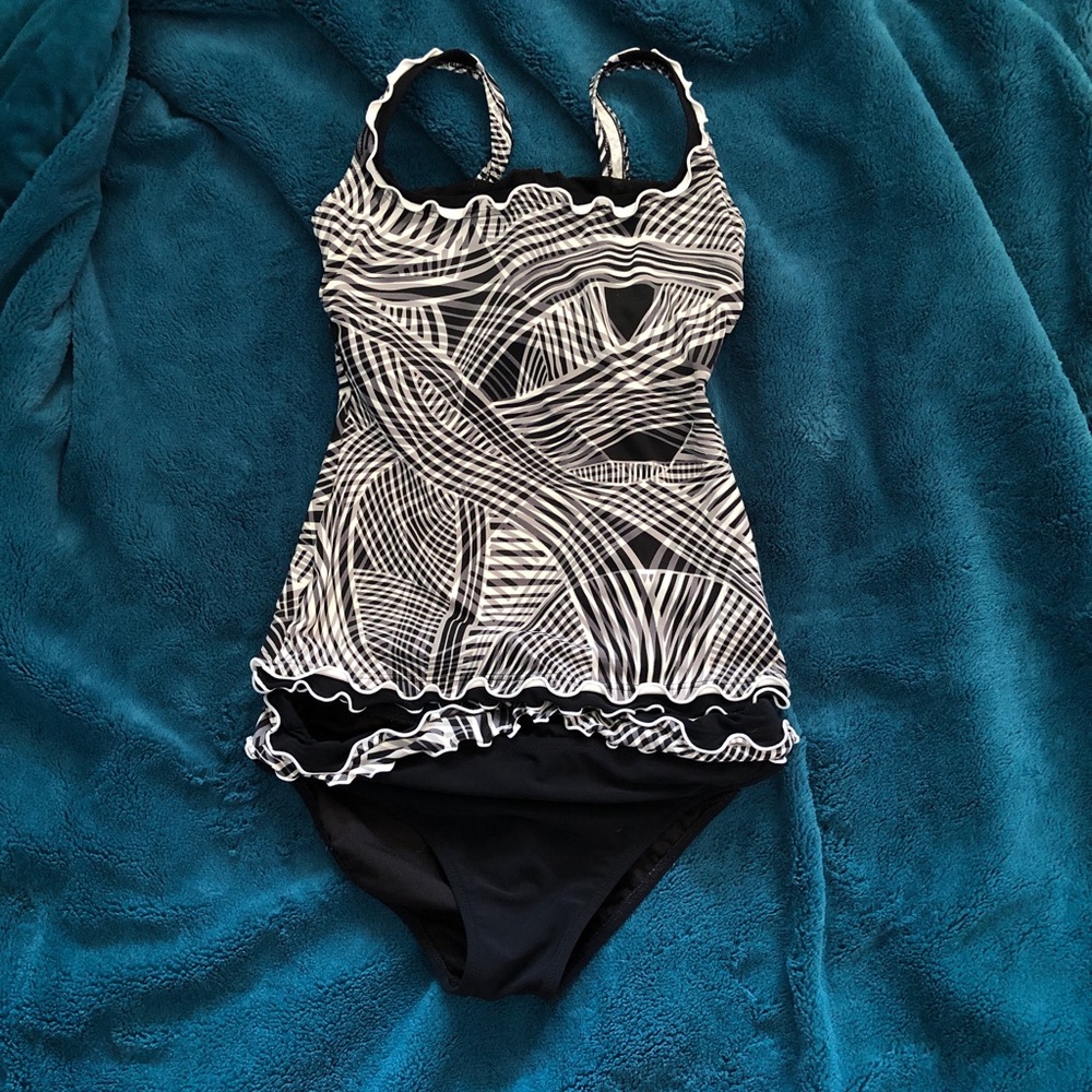 Profile bikini bottoms, black & white, Sz 10 - Picture 7 of 7